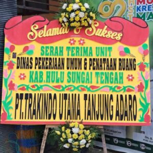 Karangan papan bunga Poso Sulawesi tengah